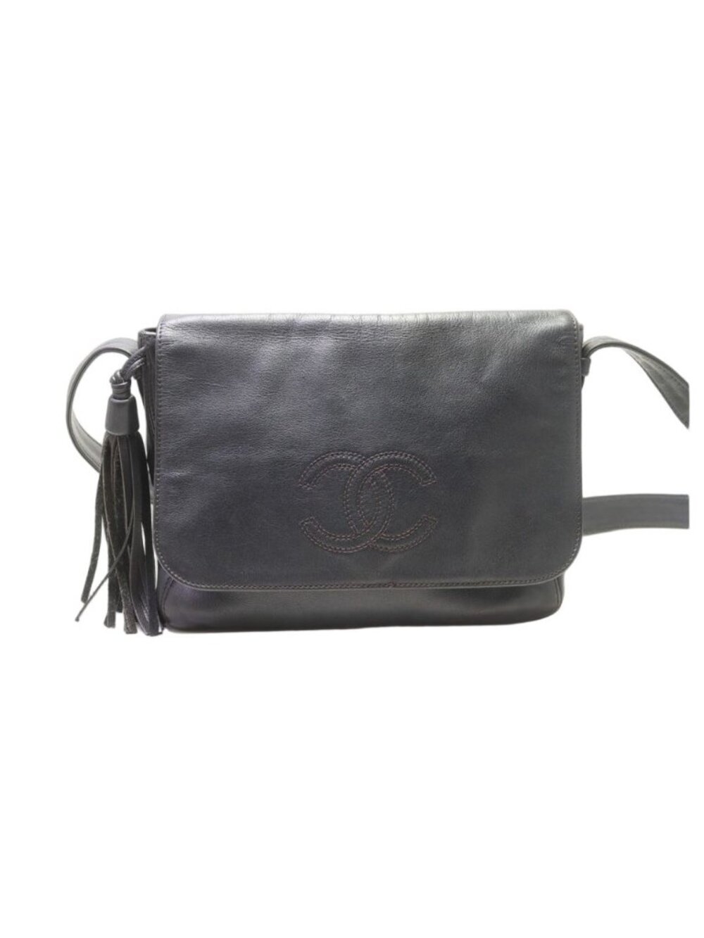 Chanel CC Logo Lambskin Shoulder Bag